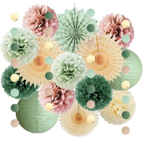 Sage & Rose Pom Set