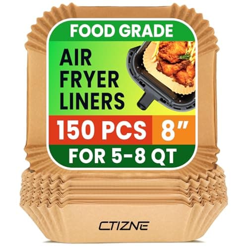 8in Square Fryer Liners