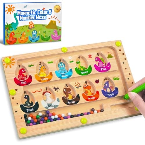 Magnetic Dino Bead Maze