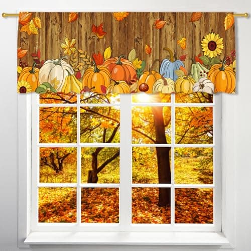 Pumpkin Fall Valance
