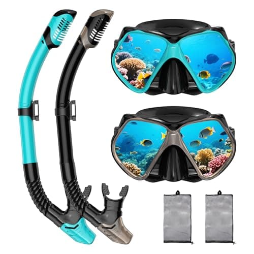 2-Pack Travel Snorkel Set