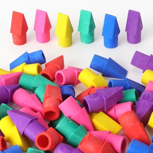 Wedge Pencil Cap Erasers