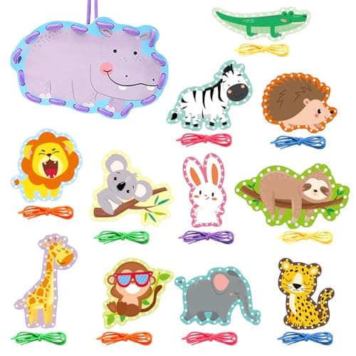 Jungle Lacing Cards