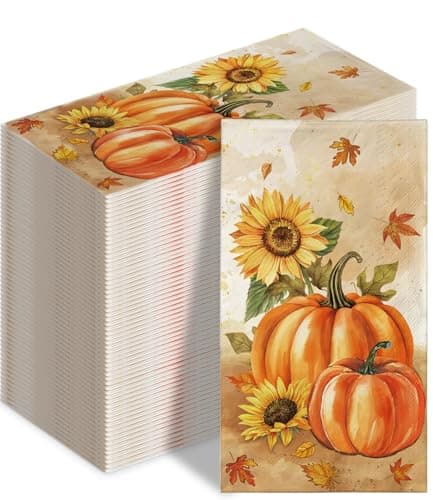 Sunflower Pumpkin Napkins