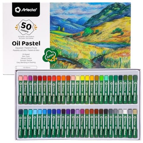 50-Color Oil Pastels