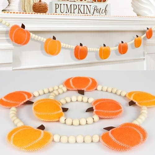 Felt Pumpkin Garland