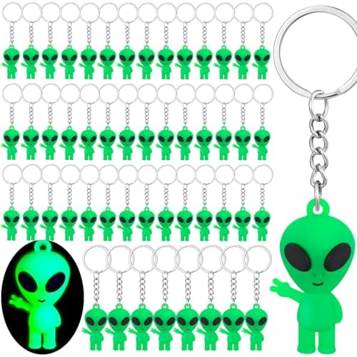 Glow Alien Keychain Pack
