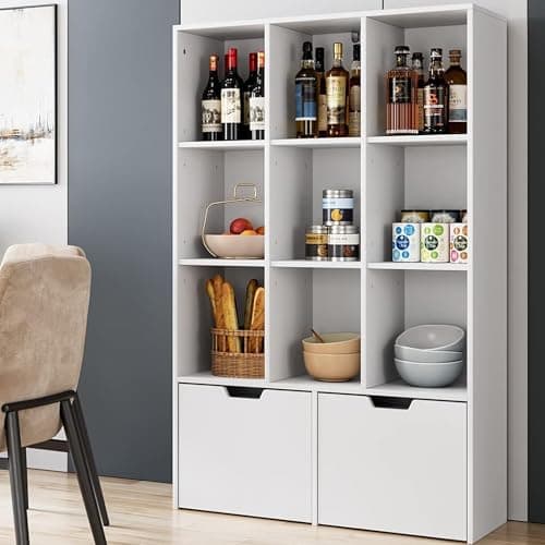 Dual-Drawer Bookcase