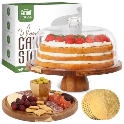 Linda's Acacia Cake Stand