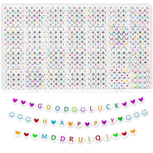 1400 Clay Letter Beads