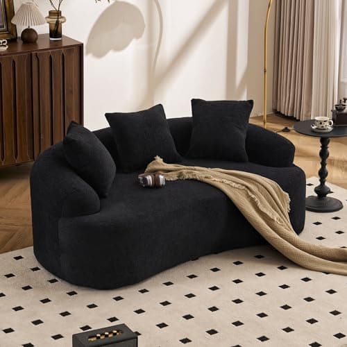 Compact Curved Loveseat