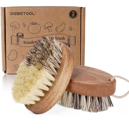 Dual Bristle Wooden Brush