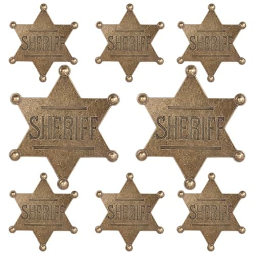 Metal Sheriff Badge Set