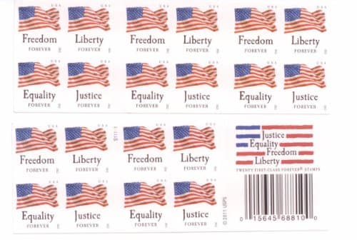 USPS Four Flags Booklet