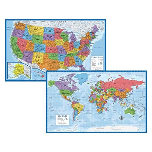 Durable Laminated Map Duo