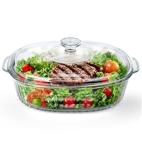 Oval Glass Casserole Dish
