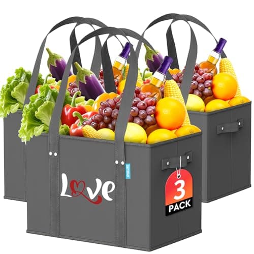 Rigid-Base Grocery Totes