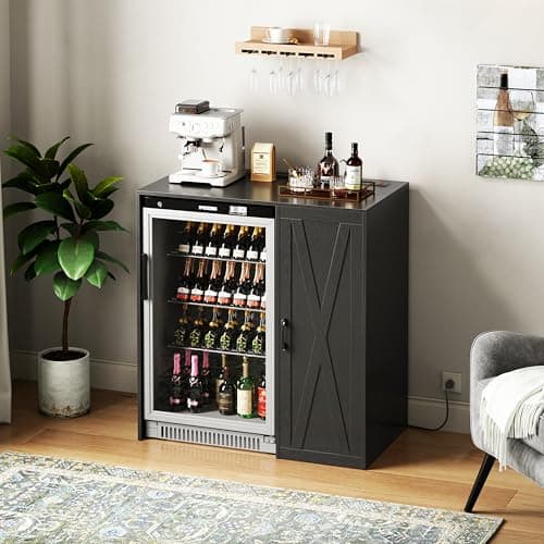 Herture Mini Fridge Cabinet