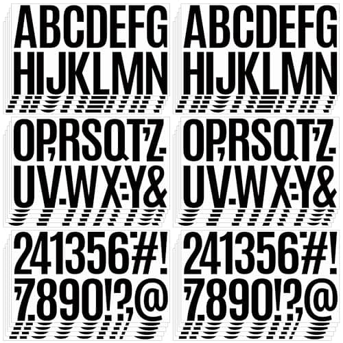 3" Large Vinyl Numbers