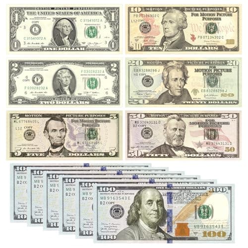 Realistic 210pcs Bills