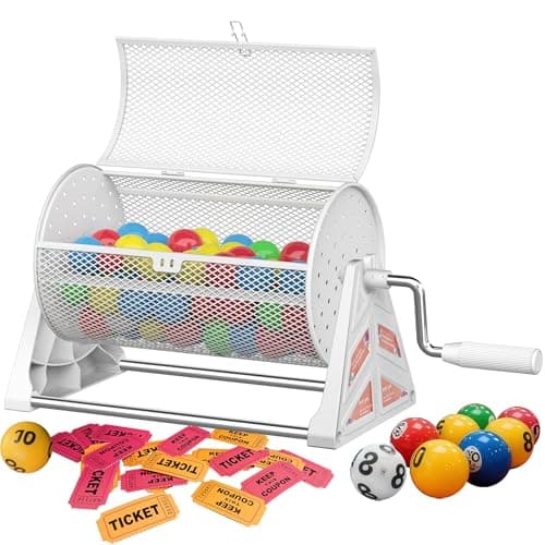 Portable Metal Raffle Drum