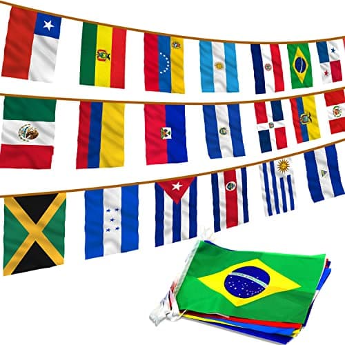 Latin Flags Garland