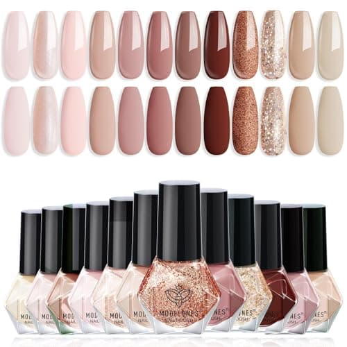 12-Color Nude Polish Set