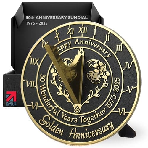 The Metal Foundry Golden Sundial