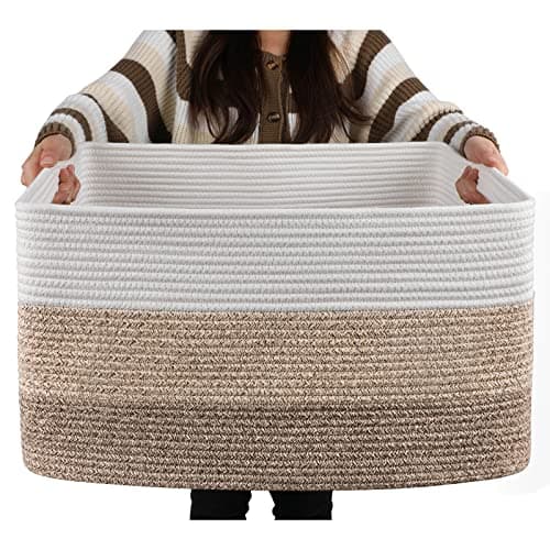 Large Cotton Blanket Basket