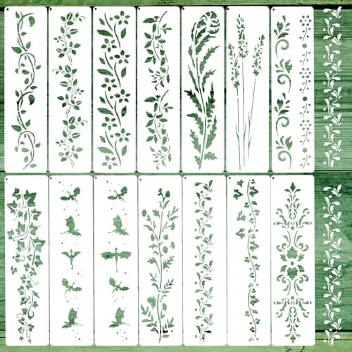 Quilax Border Flower Stencils