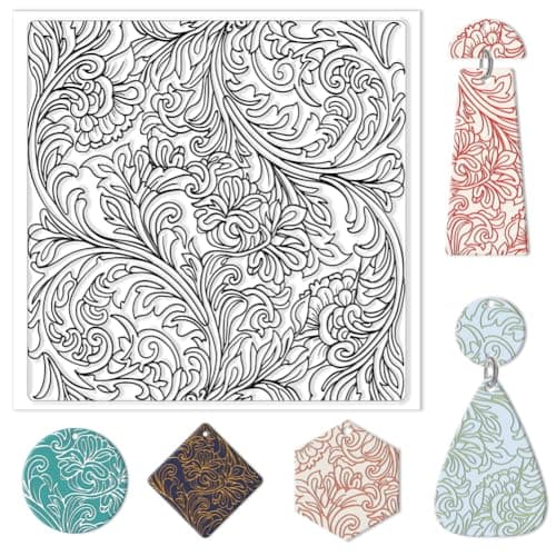 Floral Silicone Texture Mat