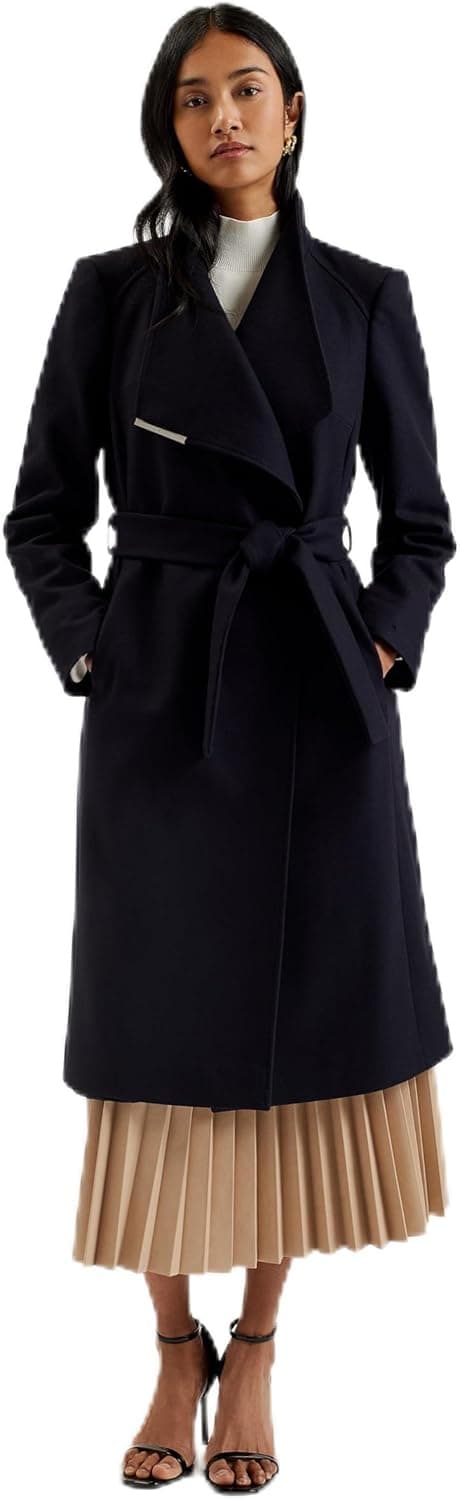 Rose Wool Wrap Coat