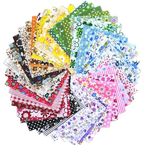 150 Floral Fabric Squares