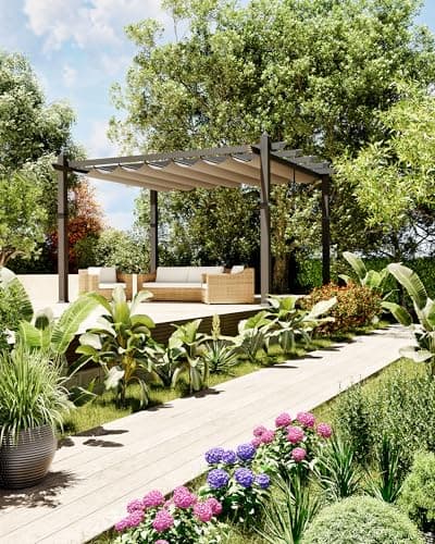 Retractable Canopy Pergola