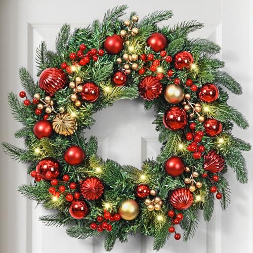 Lighted 20 Inch Wreath