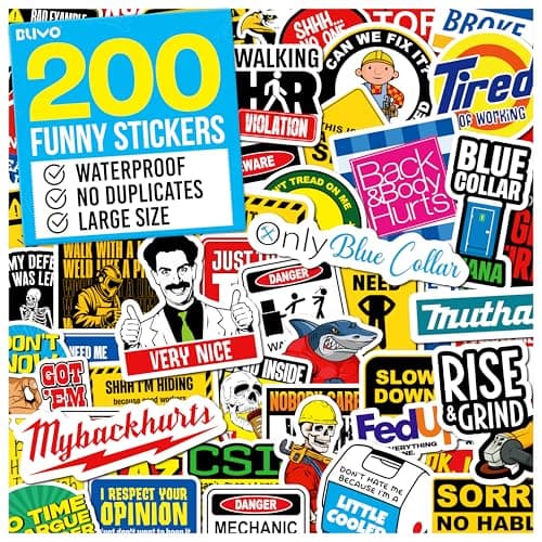 200-Piece Hard Hat Stickers