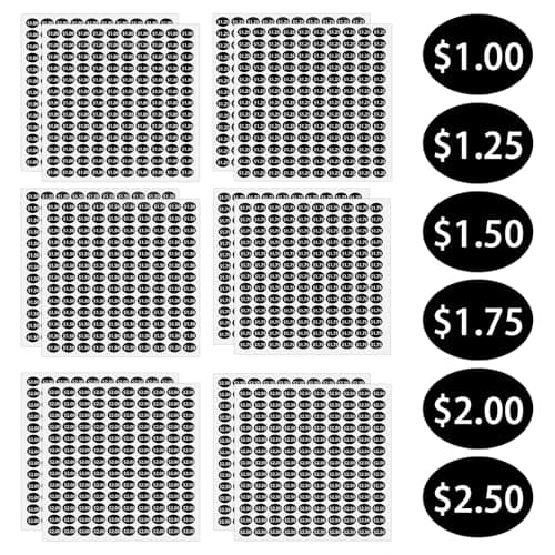 Snack Price Stickers