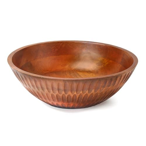 Hand-Carved Wooden Bowl